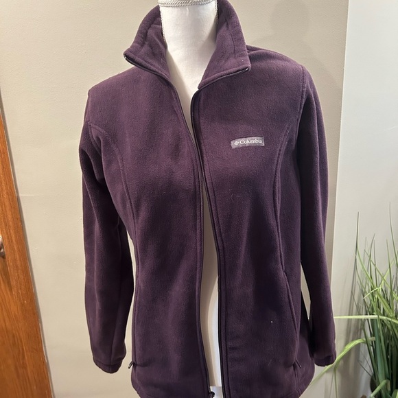 Columbia Women's Fleece Jacket Purple Large EUC - Picture 3 of 4